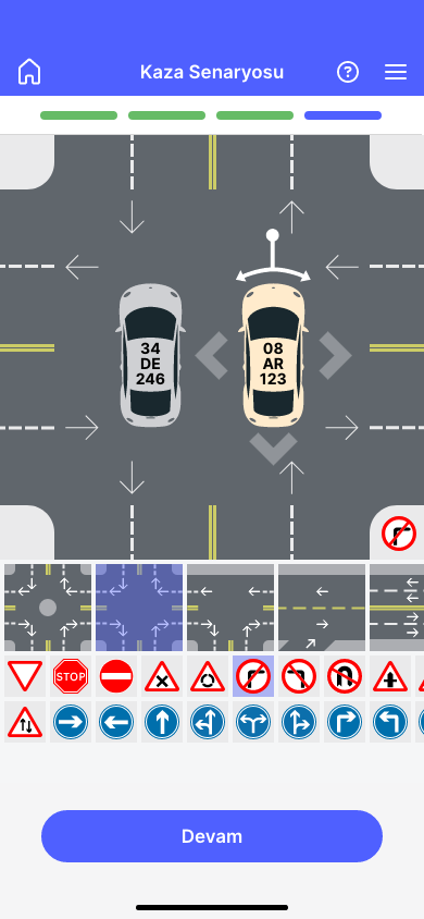 Choosing an accident scenario